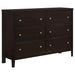 Carlton 6-drawer Rectangular Dresser Cappuccino image