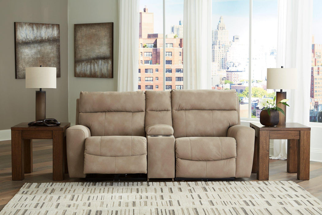 Next-Gen DuraPella Power Reclining Sectional Loveseat with Console