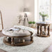 Mika Antique Oak Coffee Table w/ Cushion Top image