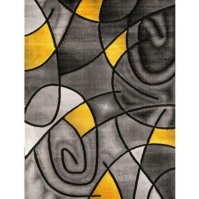 Sivas Charcoal Yellow 8' X 10' Area Rug image