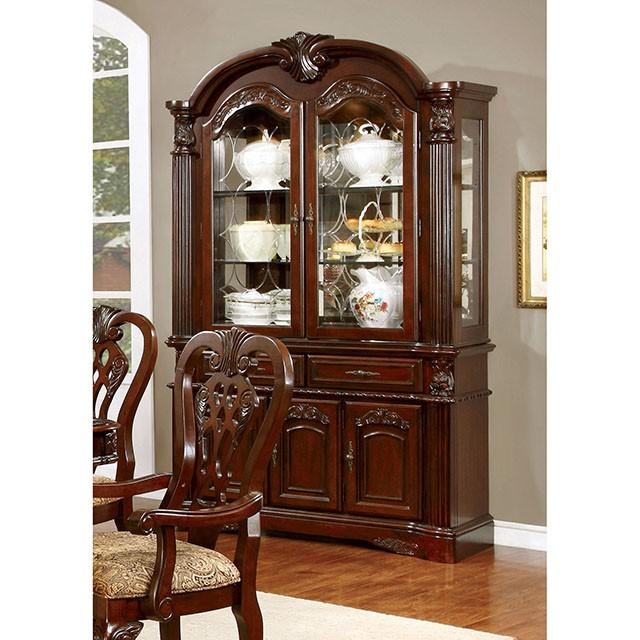 ELANA Brown Cherry Hutch & Buffet, Cherry image