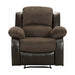 Homelegance Furniture Granley Reclining Chair in Chocolate 9700FCP-1 image